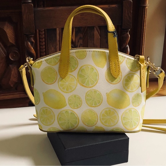 Rare Dooney & Bourke Limone Ruby Mini Crossbody Satchel - Picture 3 of 10